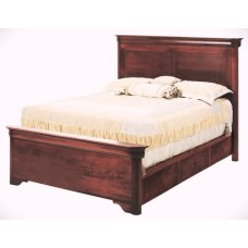 Versailles Panel Bed with Short FB & Underbed Storage Raised 2"