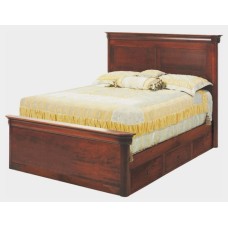 Versailles Panel Bed with Short FB & Underbed Storage To The Floor