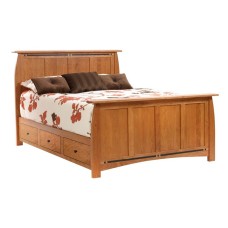Vineyard Panel Bed with Underbed Storage Raised 2"