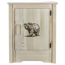 Homestead Accent Cabinet with Laser Engraved Design