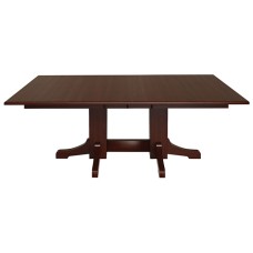 HT Mission Double Pedestal Dining Table