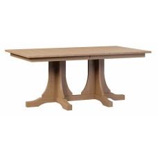 KK Mission Double Pedestal Dining Table