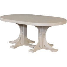 Poly Vinyl 4' x 6' Oval Table