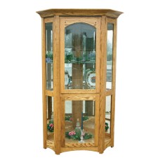 Royal Mission Corner Curio Cabinet
