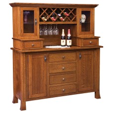 Old Century Wine Buffet with Hutch