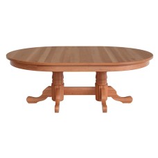 Traditional Reeded Double Pedestal Table