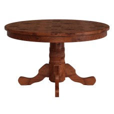 Traditional Reeded Tulip Single Pedestal Dining Table