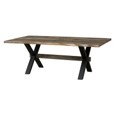 Live Edge El Dorado Trestle Dining Table - QUICK SHIP