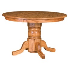 Traditional Single Pedestal Dining Table