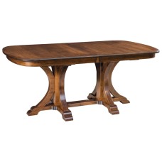 Granite Double Pedestal Table