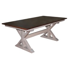 X-Base Double Pedestal Dining Table