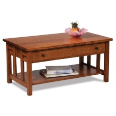 Kascade Open Coffee Table with Drawer