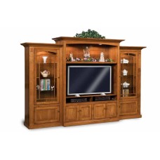 Manhattan Mission 3 Piece TV Wall Unit with Bookcases