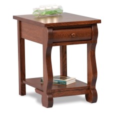 Old Classic Sleigh Open End Table with Drawer