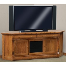 Old Classic Sleigh 69" 3 Door 2 Drawer Corner TV Stand