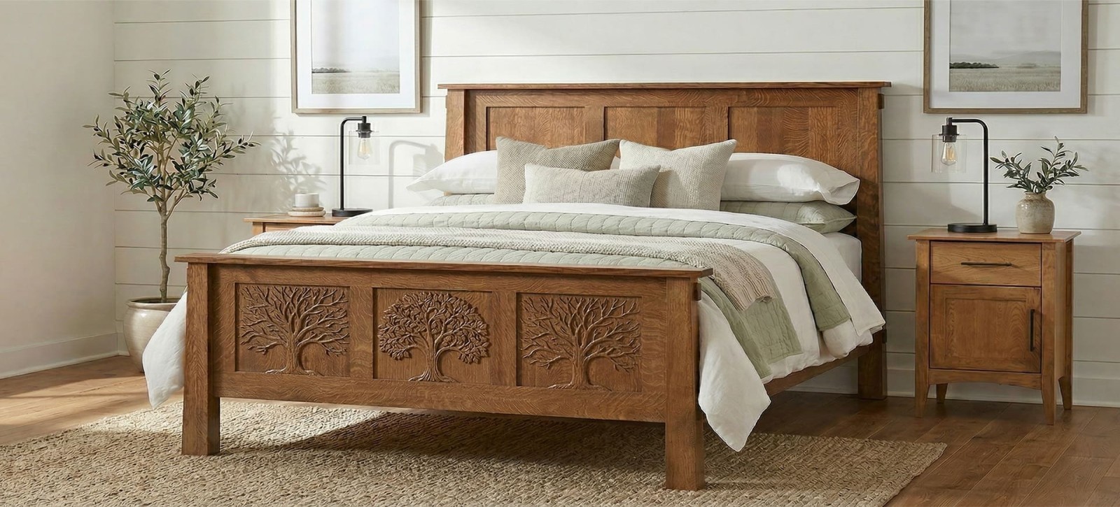 Olde Shaker Panel Bed