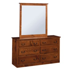 Dutch Quality 6 Drawer Dresser