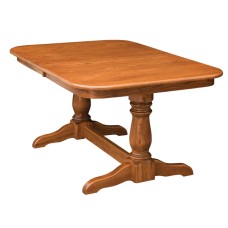 Dutch Double Pedestal Dining Table