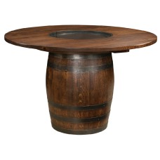 Deluxe Whiskey Barrel Pub Table