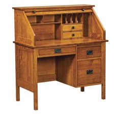 42" Post Mission Rolltop Desk