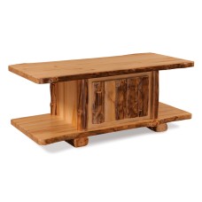 Fireside Rustic Coffee Table with Doors