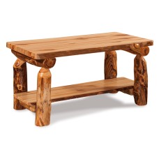 Fireside Rustic Coffee Table with Shelf