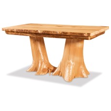 Fireside Rustic Double Stump Legged Table