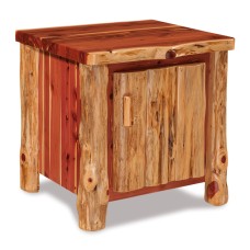 Fireside Rustic End Table with Door