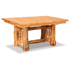 Fireside Rustic Leaf Trestle Table with Two 12" Leaves