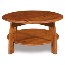 Boulder Creek 38" Round Solid Top Coffee Table