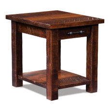 Houston Open End Table with Drawer and Shelf - QUICK SHIP
