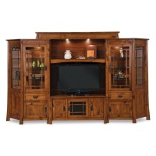 Modesto  6 Piece Wall Unit with Adjustable Bridge