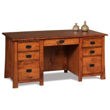 Grant 7 Drawer Desk with Unfinished Back
