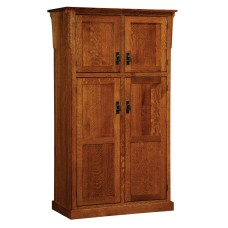 42" Mission 4-Door Pantry Cabinet