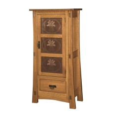 Modesto-1 with Copper Panels Storage Cabinet