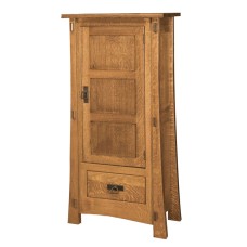 Modesto 1 Door 1 Drawer Storage Cabinet with Inset Panels