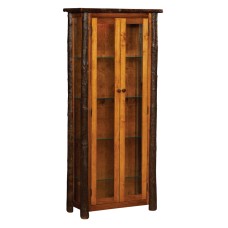 Hickory Curio Cabinet with Doors