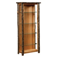 Hickory Curio Cabinet with Open Sides