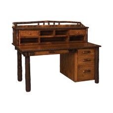 Secretary Desk with Desktop Organizer