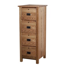 Classic Mission 4 Drawer File Cabinet