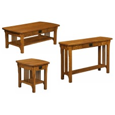 Craftsman Mission Open Occasional Table Set