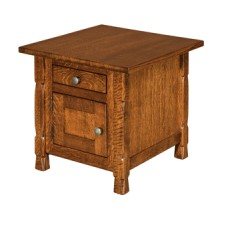 Rock Island Cabinet End Table