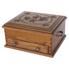 Jewelry Chest with Rose Lid