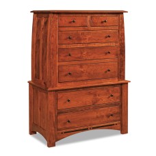 Boulder Creek  7 Drawer Chest on Chest