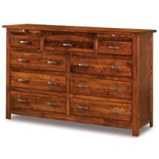 Flush Mission 9 Drawer Dresser with Jewelry Drawer