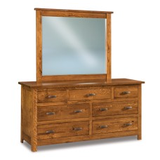 Flush Mission 66" 7 Drawer Mule Dresser