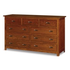 Flush Mission 72" 9 Drawer Mule Dresser