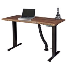 Adona Adjustable Standing Desk with Live Edge - QUICK SHIP