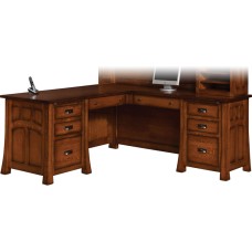 Bridgefort Mission 66" Corner Desk