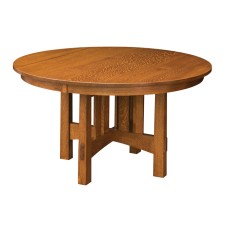 Round Modesto Trestle Dining Table